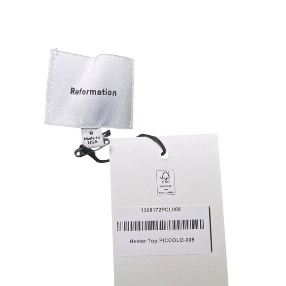 Reformation Hester Top Green Corset Style NWT Size 8 - Picture 4 of 5